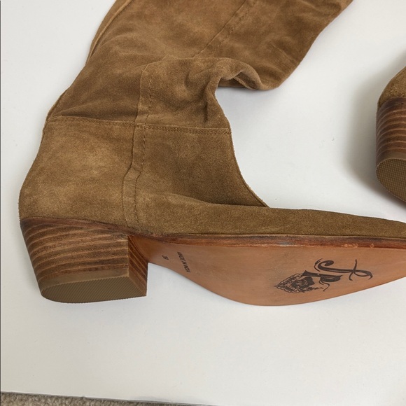NWOT Free People Sway Low Brown Suede Knee-High Boots - 39/8.5 - Picture 6 of 15